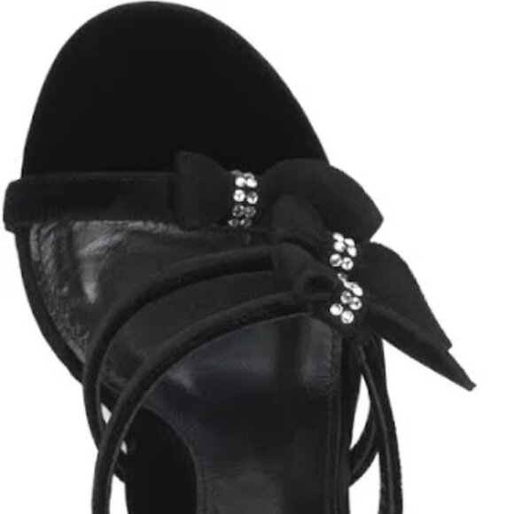 NEW MARION PARKE Made In Italy Suede Marguerite 85 Block Heel Sandals 1367mn - Picture 6 of 12